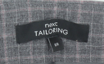 Womens UK Size 8 NEXT Regular Fit Dress Pants Grey Trousers