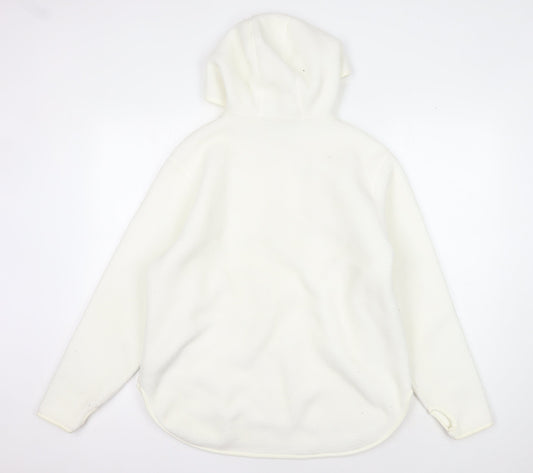 Dunnes Women’s Ivory Hoodie - S, Fleece Half-Zip Casual