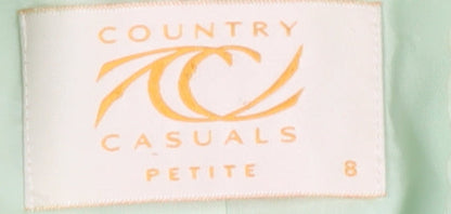 Country Casuals Green Petite Blazer Women Size 8