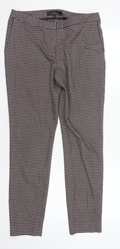 Womens UK Size 10 NEXT Regular Fit Business Casual Multicoloured Trousers