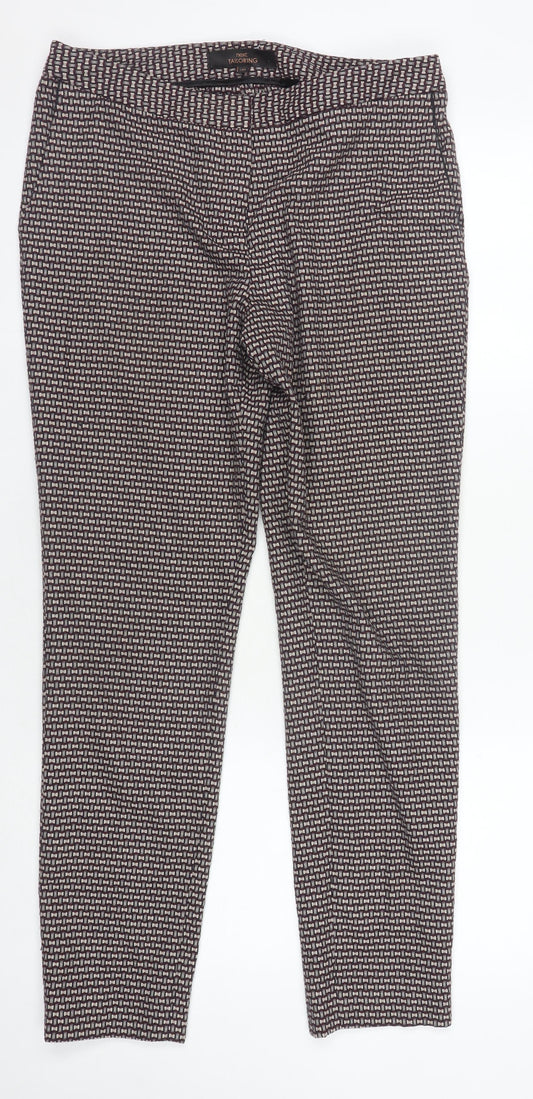 Womens UK Size 10 NEXT Regular Fit Business Casual Multicoloured Trousers