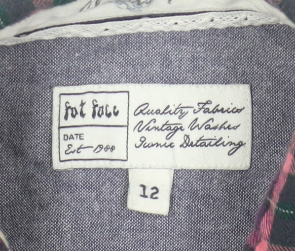 Womens UK Size 12 Fat Face Multicoloured  Button-Up