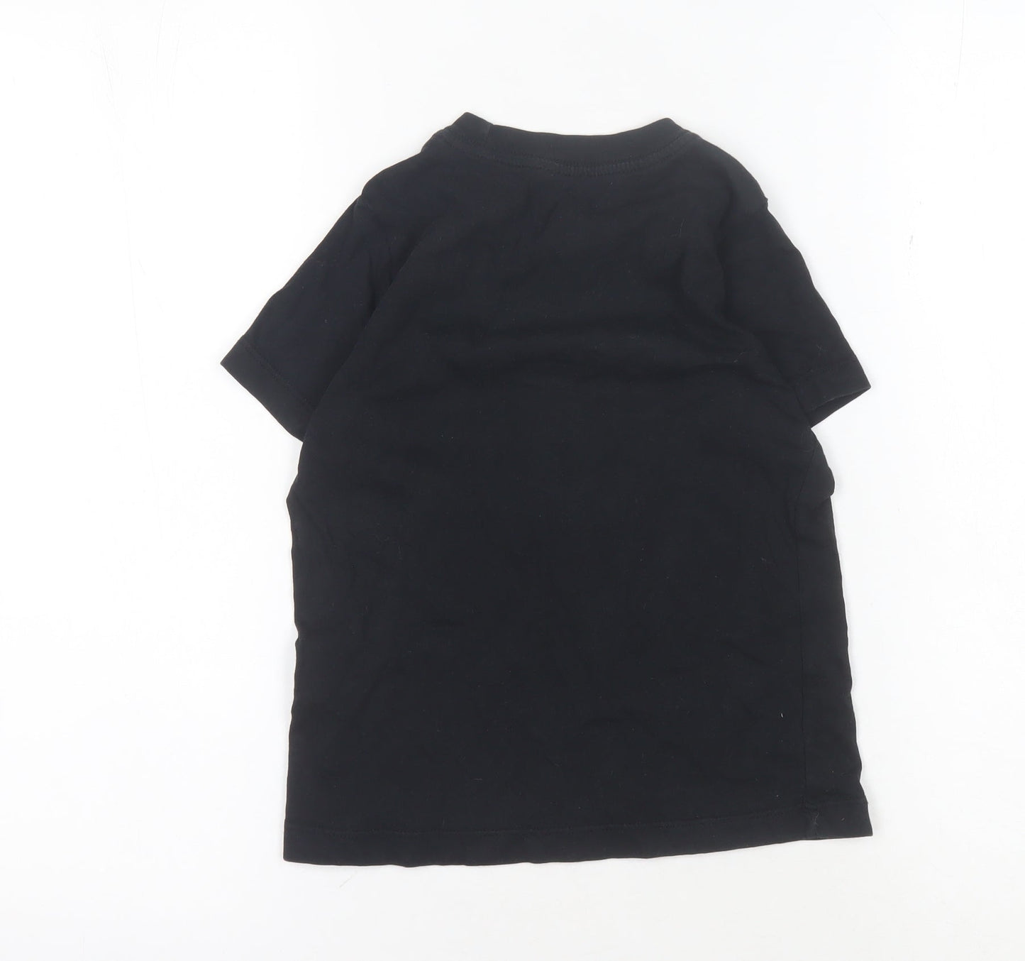 Nike Girls Black Graphic T-Shirt 6-7 Years Sports Style