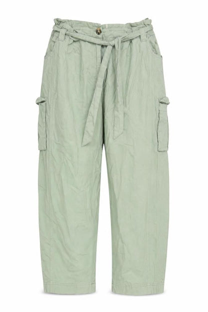 Womens UK Size XL Marks and Spencer Relaxed Fit Casual Green Trousers