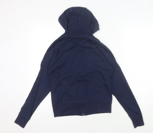 Lonsdale Women's Blue Hoodie, Size 8, Full Zip, Casual