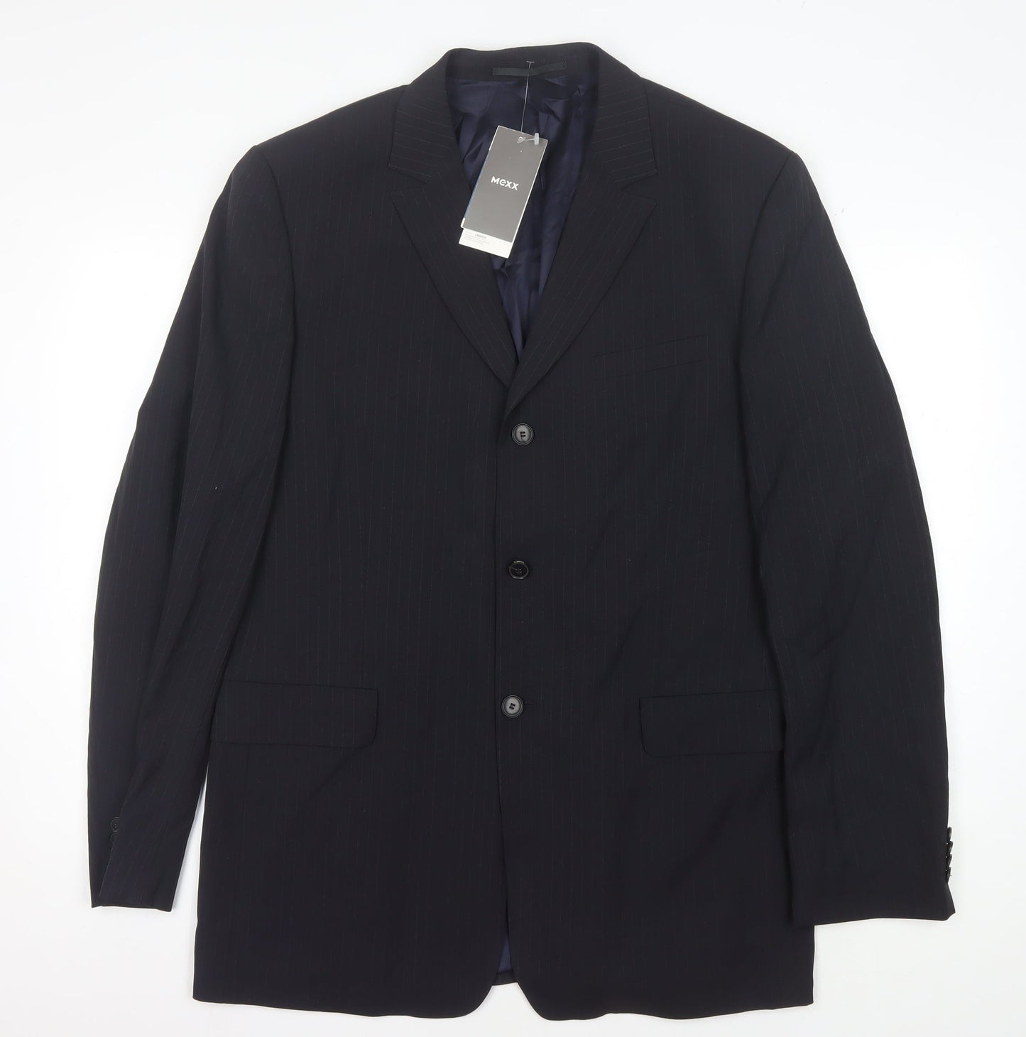 Mens UK Size 42 Mexx Regular Blue Suit Jacket