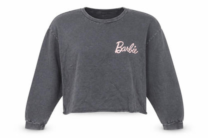 Womens UK Size 12 Barbie Grey Pullover Sweatshirt