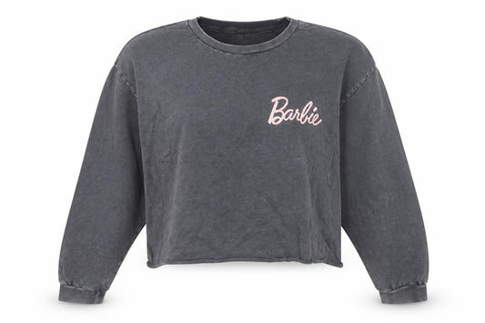 Womens UK Size 12 Barbie Grey Pullover Sweatshirt