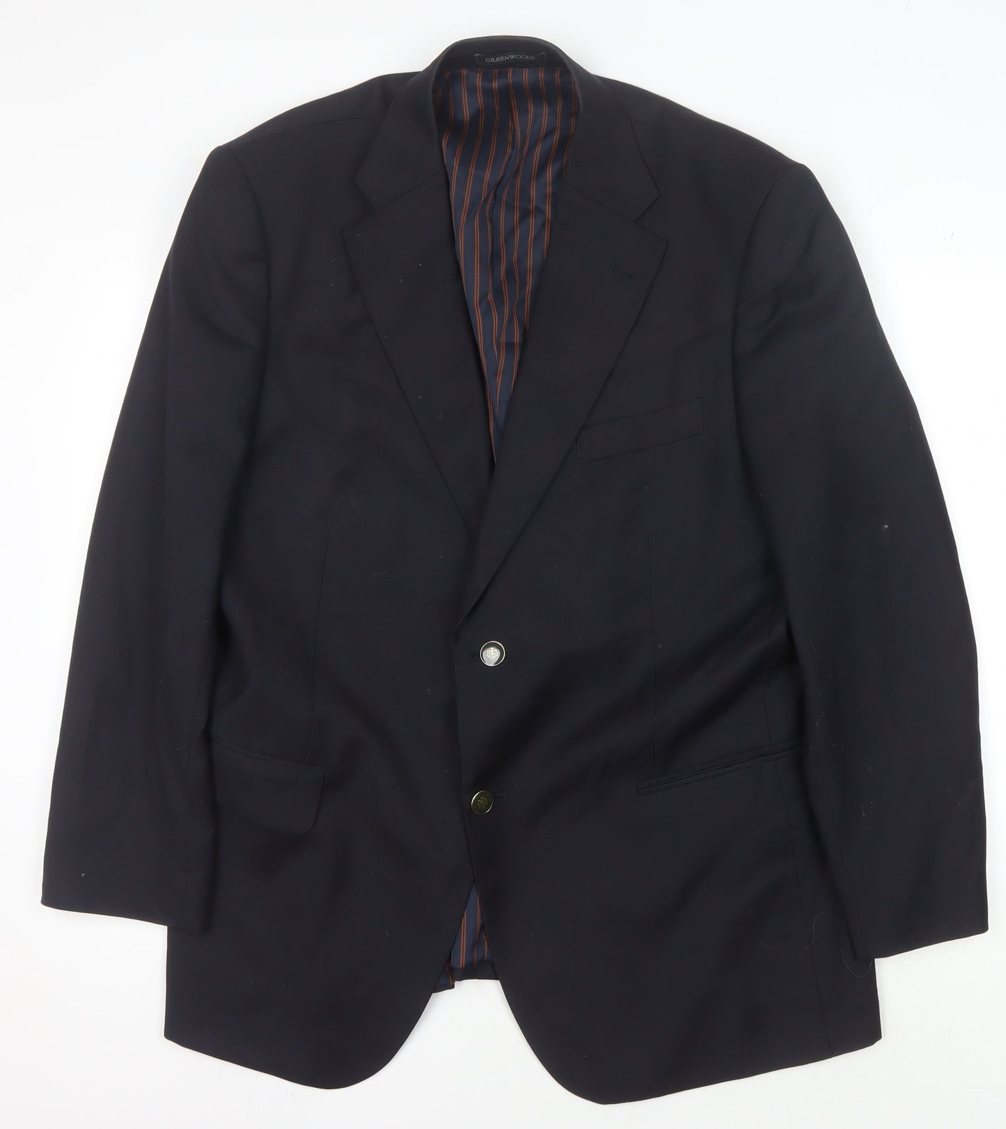 Mens UK Size 44 Greenwoods Elite Regular Blue Suit Jacket