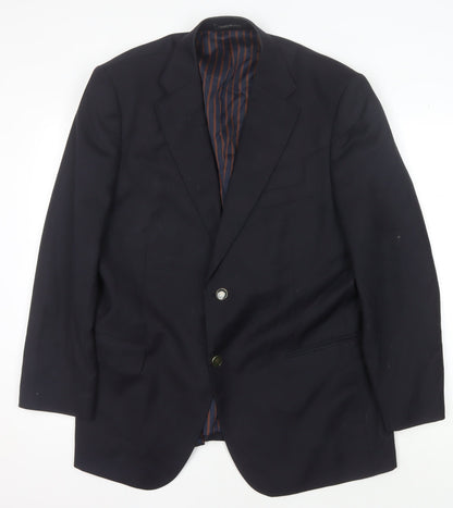 Mens UK Size 44 Greenwoods Elite Regular Blue Suit Jacket