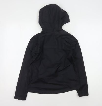 Kipsta Boys' Black Polyester Hooded Jacket, Size 10 Years