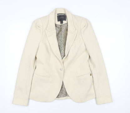 Maison Scotch Women’s Beige Blazer, Size 4, Business Wear
