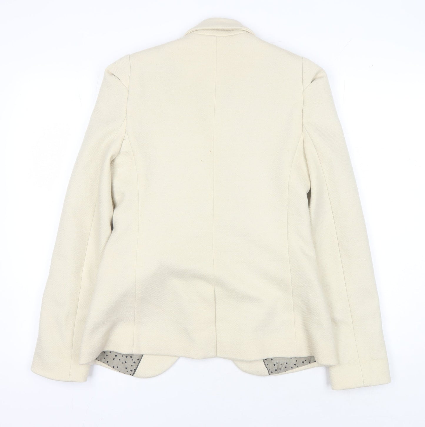 Maison Scotch Women’s Beige Blazer, Size 4, Business Wear