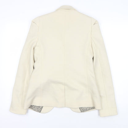 Maison Scotch Women’s Beige Blazer, Size 4, Business Wear