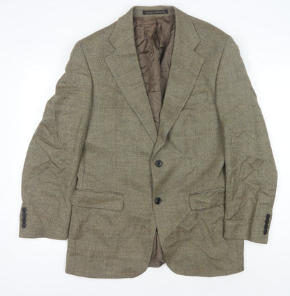 Mens UK Size 40 Marks and Spencer Regular Green Suit Jacket