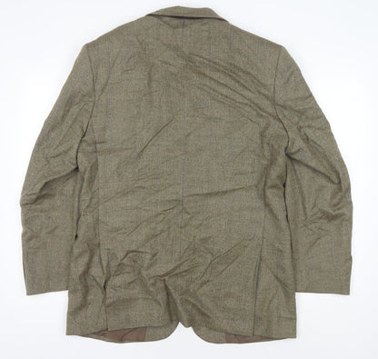Mens UK Size 40 Marks and Spencer Regular Green Suit Jacket