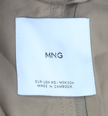 MNG Women's Beige Trench Coat XS