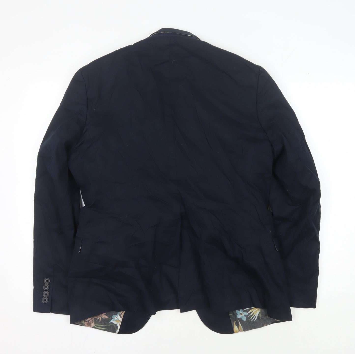 Mens UK Size 40 Ben Sherman Regular Blue Suit Jacket