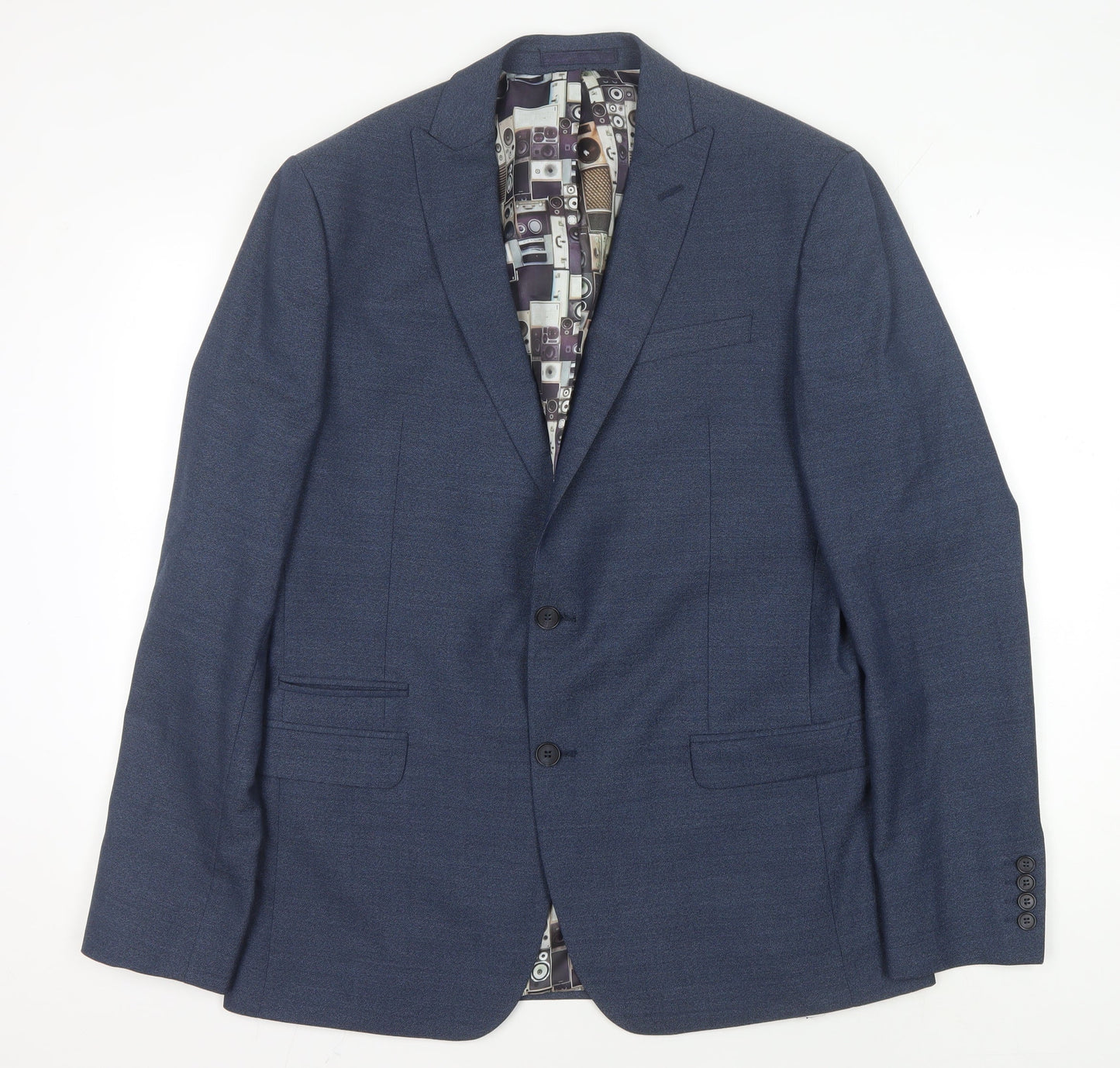 Mens UK Size 42 Ben Sherman  Blue Suit Jacket