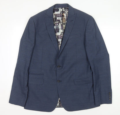 Mens UK Size 42 Ben Sherman  Blue Suit Jacket