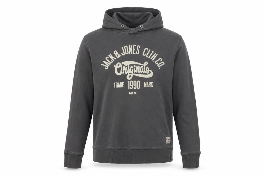 Mens UK Size L JACK & JONES Grey Pullover Hoodie