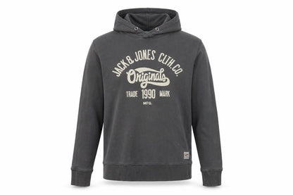 Mens UK Size L JACK & JONES Grey Pullover Hoodie