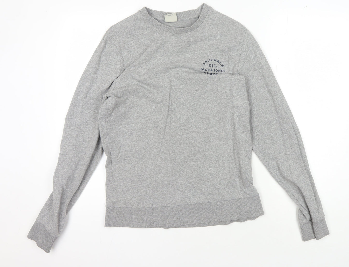 Mens UK Size S JACK & JONES Grey Pullover Sweatshirt