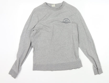 Mens UK Size S JACK & JONES Grey Pullover Sweatshirt