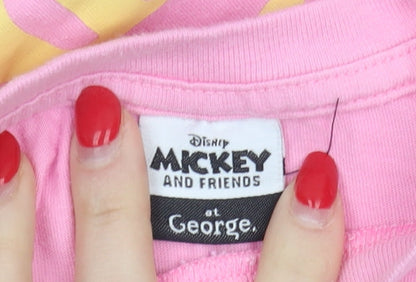 George Girls Pink Mickey & Friends T-Shirt 9-10 Years