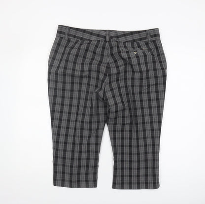 Calvin Klein Women's Black Check Trousers Size 18