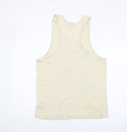 Mens UK Size S JACK & JONES Beige  T-Shirt