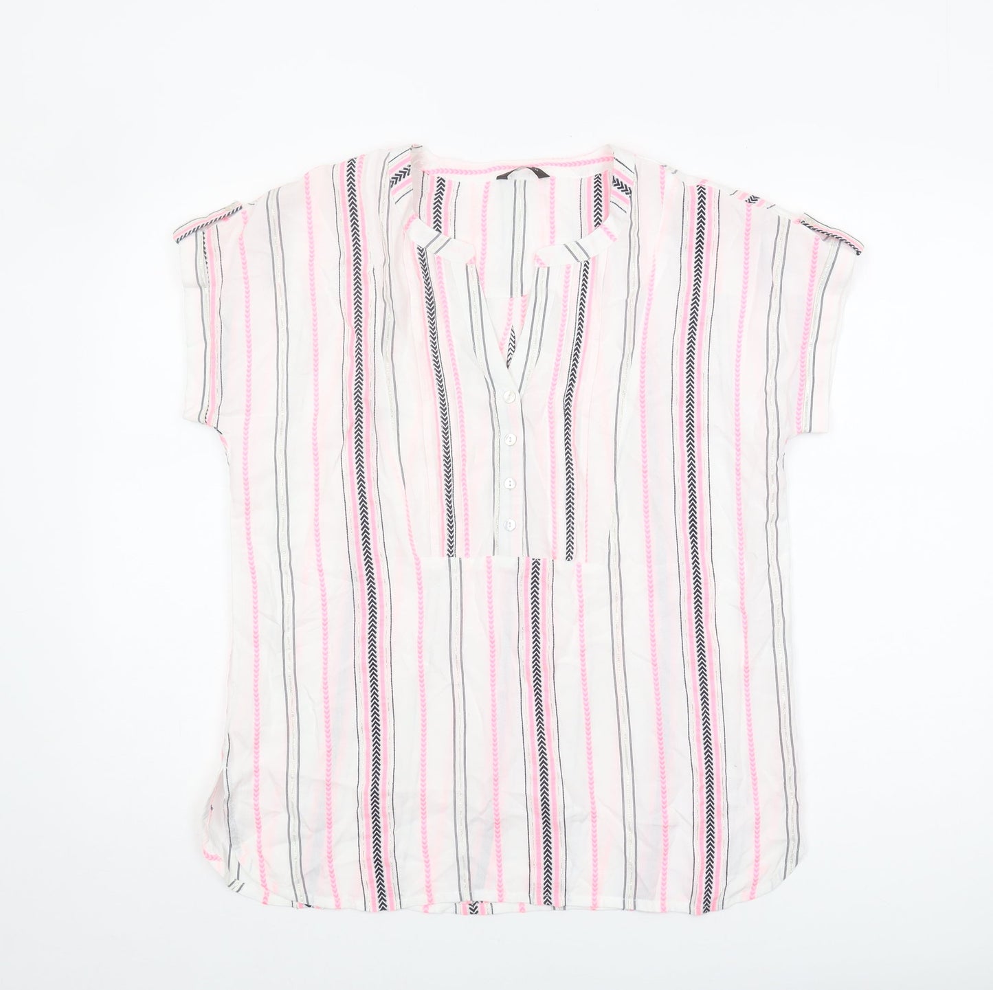 Womens UK Size 12 Roman Multicoloured  Blouse
