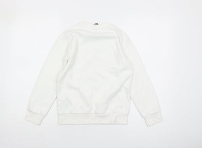 Champion Kids' White Graphic Sweatshirt - 9-10 Years