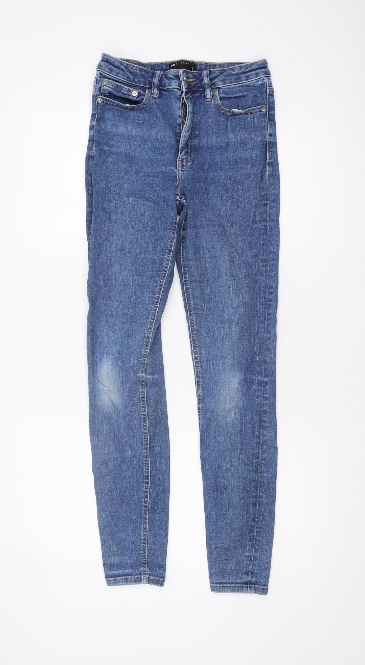 Asos Design Men's Blue Skinny Jeans, Size 28, Slim Fit