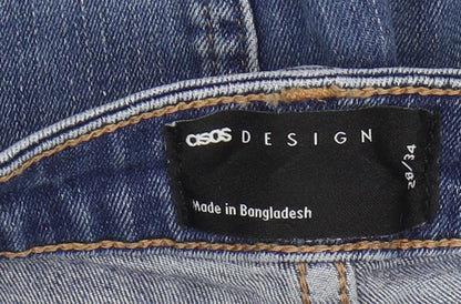 Asos Design Men's Blue Skinny Jeans, Size 28, Slim Fit