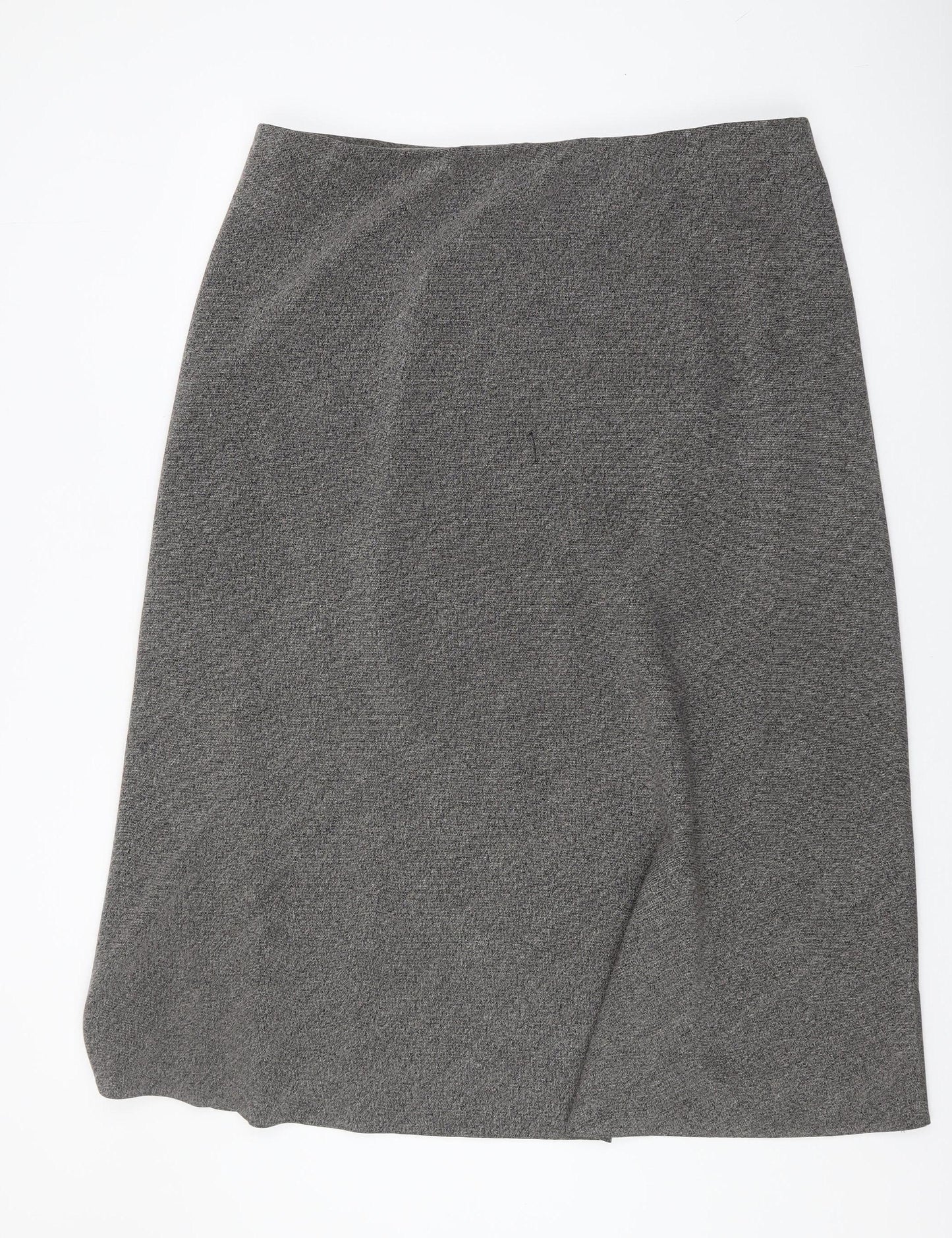 Marks and Spencer Women's Grey Size 22 Midi Skirt