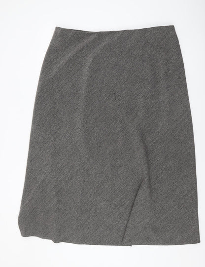 Marks and Spencer Women's Grey Size 22 Midi Skirt
