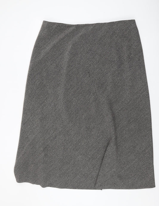 Marks and Spencer Women's Grey Size 22 Midi Skirt