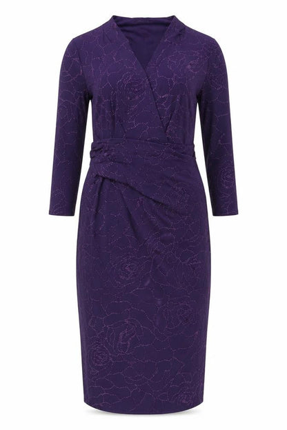 Roman Women’s Purple Bodycon Dress Size 16