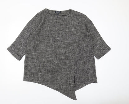Womens UK Size 14 Saloos Grey Tunic Blouse