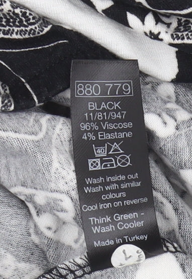 Womens UK Size 20 M&Co Black  T-Shirt