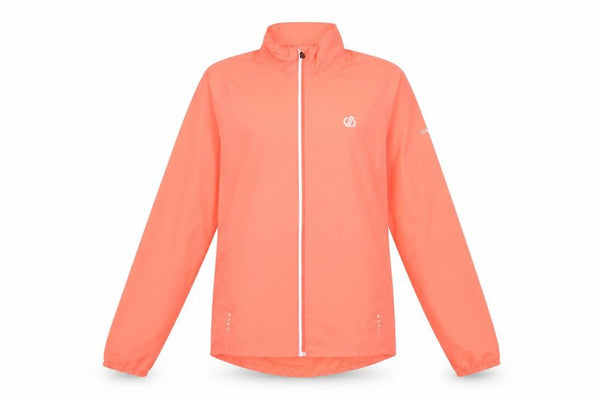 Front view of Dare 2b Women's Orange Windbreaker Jacket UK 10