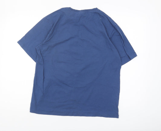 Peppa Pig Men's Blue M Funny Graphic T-Shirt