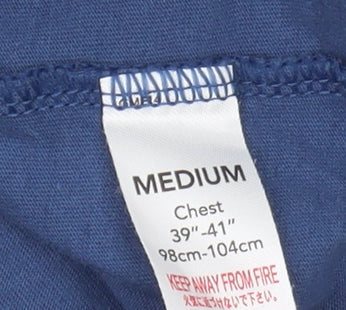 Peppa Pig Men's Blue M Funny Graphic T-Shirt