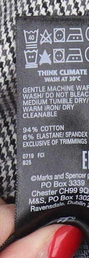 Womens UK Size 14 Marks and Spencer   Black Trousers