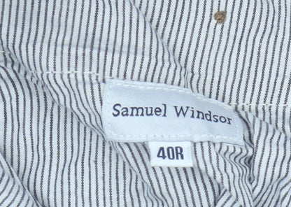 Samuel Windsor Men's Brown Chino Trousers 40R