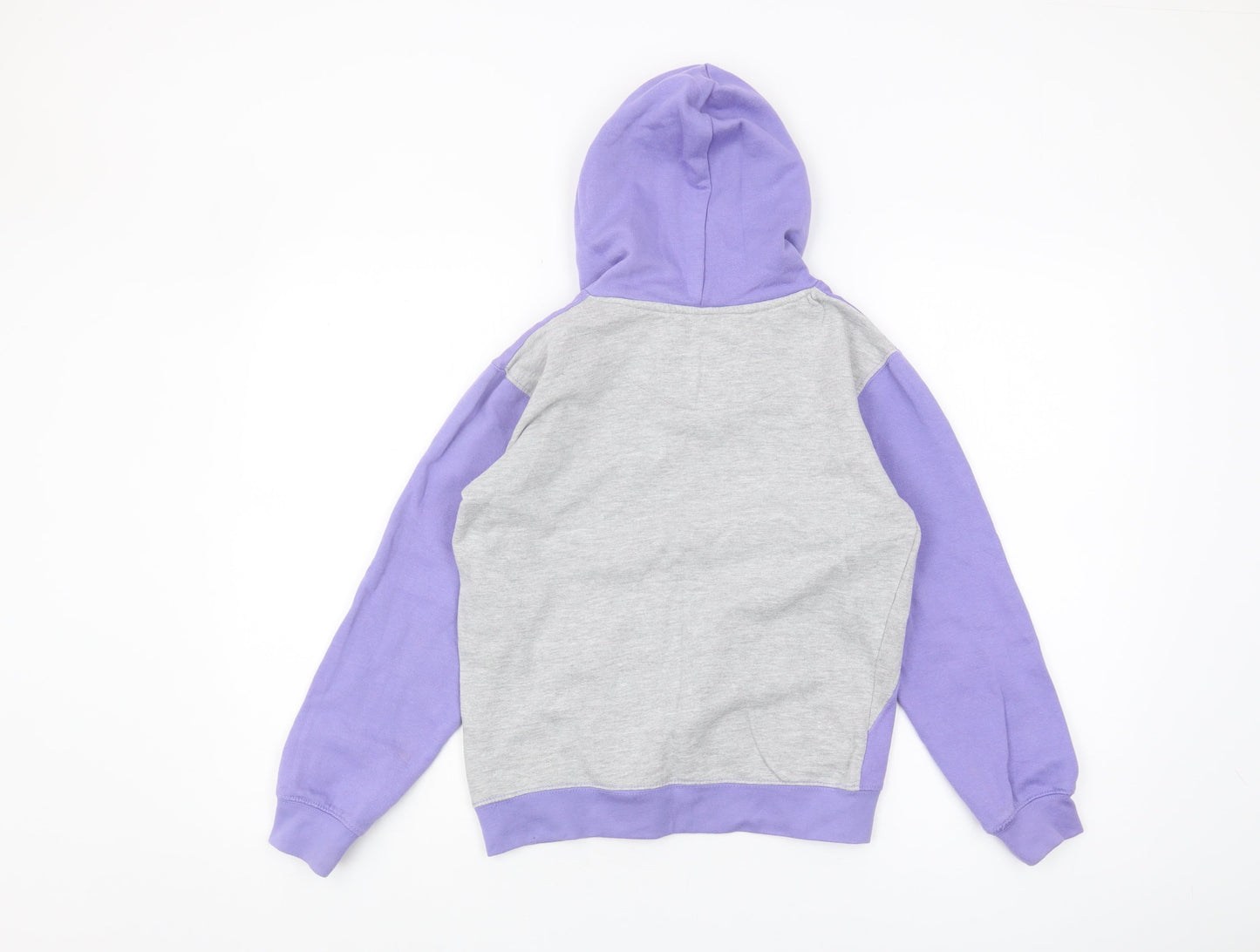 Lee Cooper Boys Purple & Grey Pullover Hoodie Size 13