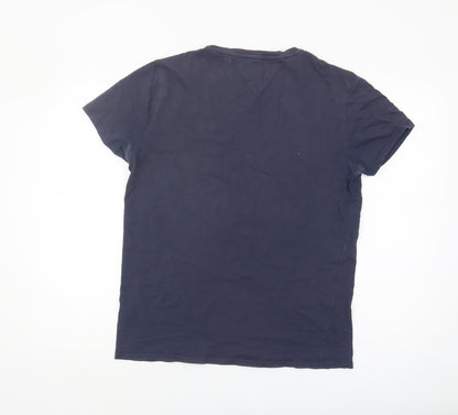 Tommy Jeans Men's Blue Crew Neck T-Shirt M