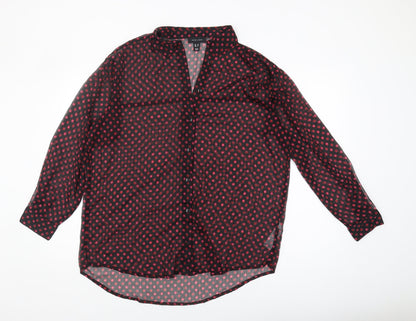 New Look Women's Black Blouse, Size 12, Collared, Casual