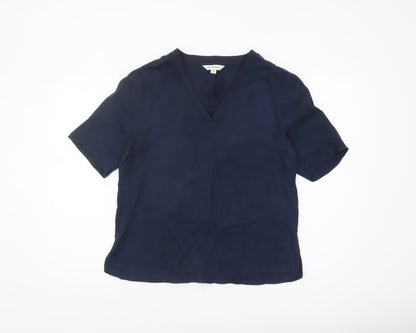 Womens UK Size 10 Marks and Spencer Blue Basic Blouse